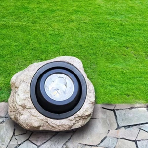 Rock Solar Garden Lights, Super Bright Solar Spot Lights, Solar Powered Landscap - Picture 1 of 12