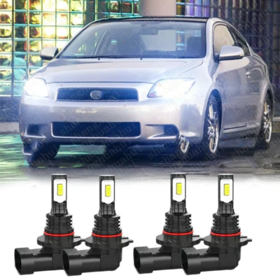 Nuevo 9005 9006 Bombillas LED de haz alto bajo para Scion tC 2005-2007 Blanco 6000K Foto 1 de 4