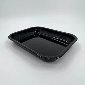 11" Vitreous Enamel Roasting Pan Tray Meat Roaster Veggie Pan - Picture 1 of 4