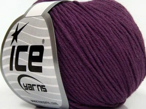 8-Skein Lot Baby Summer DK Yarn light cotton 8x50g Purple - Picture 1 of 4