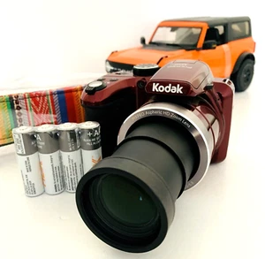 Kodak PIXPRO AZ401 16.0MP Digital Camera Red 40x Optical 24-960 ZOOM + New Strap - Picture 1 of 10