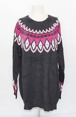 BLAIR Very Soft Cotton Blend Pullover Sweater, Size L, Charcoal Gray, NEW!! - Image 1 of 3