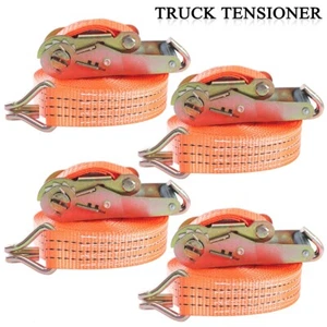 Ratchet Straps Heavy Duty - 1.55 Inch x 20 Foot Tie Down Straps 4 PACK - Picture 1 of 9