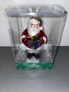 Kurt S. Adler Santa Glass Christmas Ornament NB1481 New - Picture 1 of 8