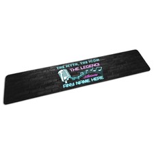 Personalised The Myth, The Icon The Legend Neon Rubber Bar Runner/Bar Mat -Small