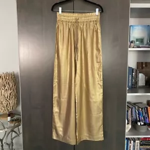 Sass & Bide Y2K Gold Wide Leg Pant anthropologie free people revolve nasty gal - Picture 1 of 8