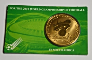 Bronzeprägung - WM Südafrika World Champions of Football 2010 South Africa - Bild 1 von 2