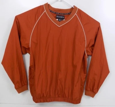 Footjoy FJ мужской пуловер ветровка куртка оранжевый размер большой - Изображение 1 из 4