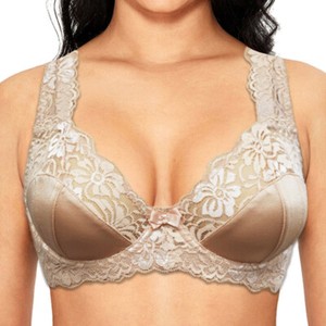 Plus Size Bra Women Bras Unpadded Sexy Lingerie Underwired Brassiere EFGGHIJ Cup