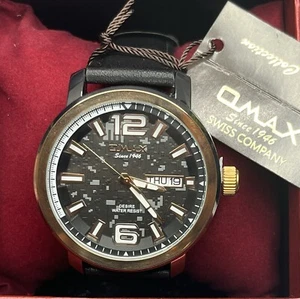 Brand New Men’s Dress Match Wrist Watch Black Leather Strap Black Dial - Picture 1 of 4