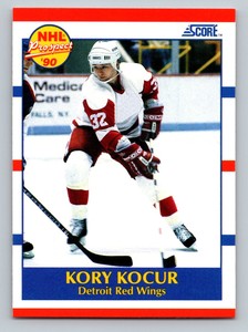 1990 Score American #384 Kory Kocur  RC Rookie Detroit Red Wings
