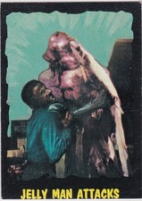 OUTER LIMITS 1964 TOPPS (BUBBLES, INC) VINTAGE CARD #8 JELLY MAN ATTACKS VER 2