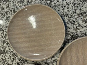 Mikasa 11 Inch Dinner Plate Crescent Khaki Lot Of 3 - Speckled Hard To Find - Picture 1 of 5