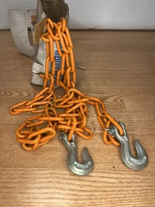 Vintage American Chain Co ACCO Sure Go Tow Chain Orange 5000lb Curb Weight 10.5 - Picture 1 of 9