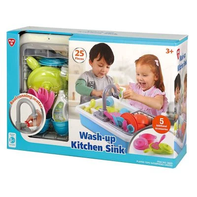 PLAYGO WASH-UP KITCHEN SINK REALISTIC PLAY SET COLOR: MULTI-COLOR NWB - Image 1 of 4