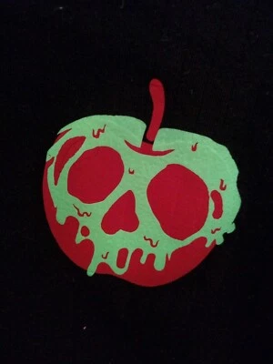  Poisoned Apple Halloween Black Medium Long Sleeve Button Shirt Sarah Bentley  Foto 1 de 4