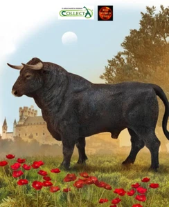 Spanischer Kampfstier Tier Spielzeug Modell Figur von CollectA 88803 Brandneu - Bild 1 von 3
