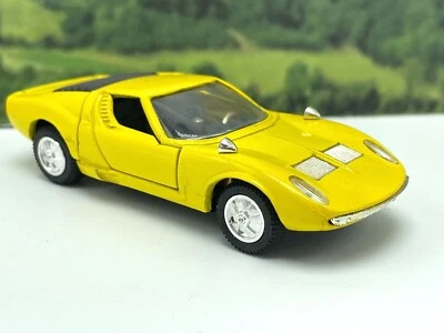 Lamborghini Miura-6 P400 Deslizante Die-cast JOAL #50125 escala 1:43 amarillo suelto Foto 1 de 4