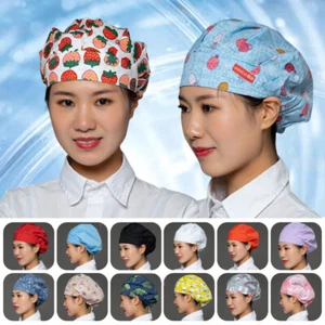 Cappello Chef Elastico Antipolvere Cibo Ristorazione Cucina Fornaio Donna Cuoco Capelli Cappello - Foto 1 di 40