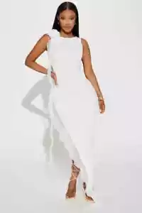 Mesh Maxi Dress White size 2x - Picture 1 of 6