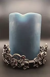 Partylite 3 Stoppino Candela Coloniale di Capo Codice? Portagioie in peltro usato danneggiato - Foto 1 di 9
