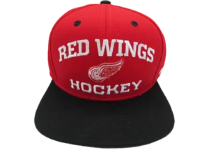 New Detroit Red Wings Mens Size OSFA Reebok Red Flat brim Snapback Fit Hat $24 - Picture 1 of 7