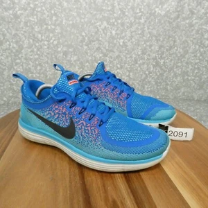 Nike Free RN Distance 2 Sneaker Herren 11 Blau Aqua Laufen Lunarlon 863775-403 - Bild 1 von 16