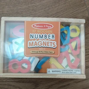 Melissa & Doug-Magnetic Wooden Numbers #449-NEW IN BOX-3+-Unisex - Picture 1 of 2