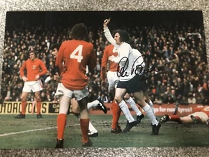 Stan Bowles England & Queens Park Rangers Signed 12x8 Photo. QPR. PROOF - Picture 1 of 2