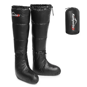 Winter Down Booties Socks Warm Soft Windproof Long Slippers with Q9J3 - Picture 1 of 11
