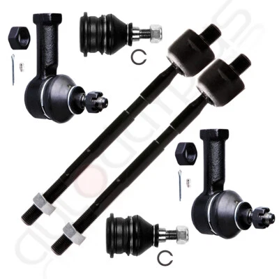 6pc Front Upper Ball Joints Tie Rod Suspension kit for 1994-2000 DODGE AVENGER Foto 1 de 4
