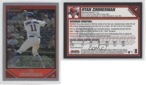 2007 Bowman Chrome Refractor Ryan Zimmerman #3