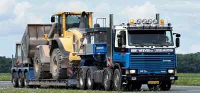 WSI 01-3392 SCANIA 143E Trattore 8X4 + Semirimorchio "WEEVER" (NL) Mint Box. - Immagine 1 di 4