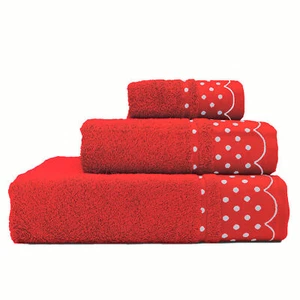 Juego Toallas de Baño 100% Algodón Egipcio Rizo 450gr 3 Piezas Suaves, Rojo - Imagen 1 de 6