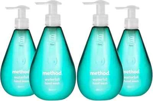 Method Waterfall Handwash, with plant-based cleansing power, 354ml, 4 Pack - Picture 1 of 3