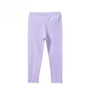 Plain Color Baby Kids Children’s Classic Pants Girls Elastic Tight Leggings - Picture 1 of 19