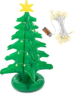 4 Ft Inflatable Christmas Tree with Star Lights – Fun Holiday Decor for Kids - Picture 1 of 7