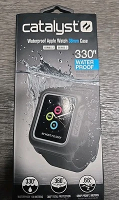 Catalyst Waterproof Case for Apple Watch 38mm series 3 & 2- Gray/Black - Image 1 of 4