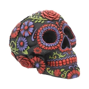 Nemesis Now Sugar Blooms Skull Ornament 18cm - Foto 1 di 7