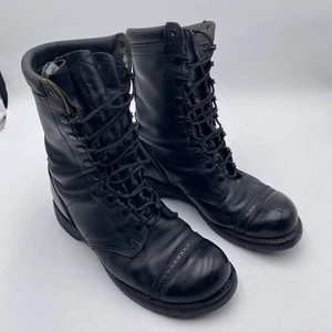 Stivali da salto Corcoran 10" 1500 uomo 11 pelle nera made in USA pelle combattimento - Foto 1 di 14