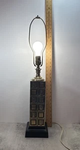 Brass Chess MCM Laurel Lamp Company 1960s Featured Van Dyke Show No Shade/Finial - Picture 1 of 15