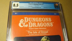 MODULE X1 ISLE OF DREAD ORANGE *CGC 8.5 WHITE* DUNGEONS DRAGONS HIGHEST GRADED - Picture 1 of 3