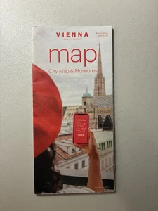 Vienna 2024 City Map Subway Tourist Spots Cultural Guide VG - Picture 1 of 4