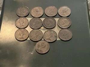 Canadian Coin Lot Contains 13 Pieces Canada Canada - Picture 1 of 2