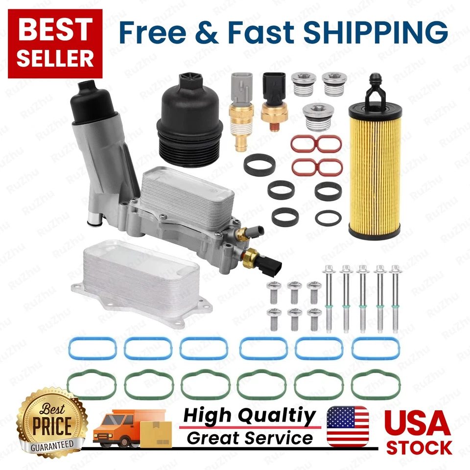 Engine Housing Oil Filter Full Aluminum For 11-16 Dodge Jeep Chrysler Ram3.6L - Image 1 of 4