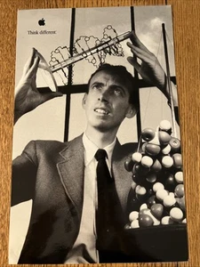 Vintage 1990’s Apple "Think Different." Dr. James Watson Framed Poster 11"x17” - Picture 1 of 3