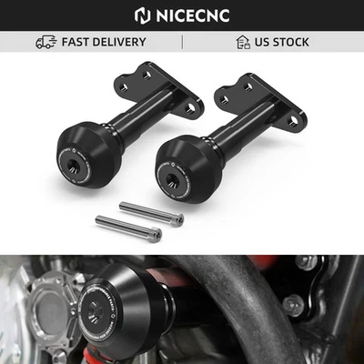 Protector de choque deslizadores de marco negro para Suzuki DRZ400S 2000-2024 DRZ400SM 05-24 Foto 1 de 4