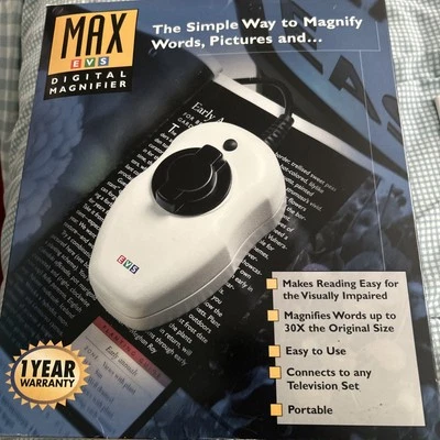 Enhanced Vision MAX Portable Magnifier in Color, A Low-Vision Assistance Product - Image 1 of 4