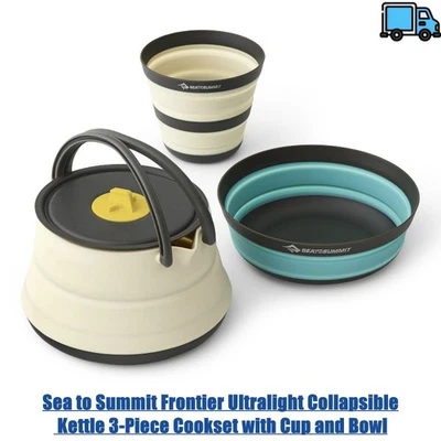 Sea to Summit Frontier Ultralight Collapsible Kettle 3-Piece Cookset with Cup an - Image 1 of 3