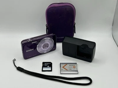 SONY Cyber-shot DSC-WX30 Purple 16.2MP Digital Camera 5x Zoom Japanese Menu Only - Image 1 of 4